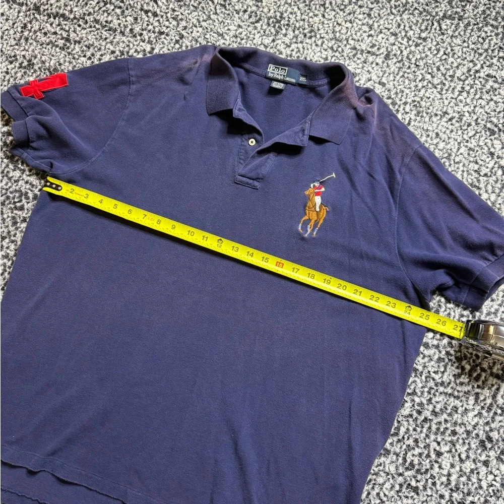 Polo by Ralph Lauren 100% Cotton Navy Blue Polo Shirt